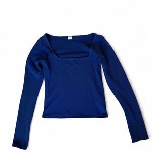 Hollister Women's Navy Long Sleeve Top
